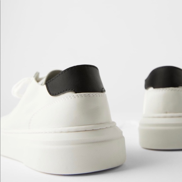 zara soft leather sneakers